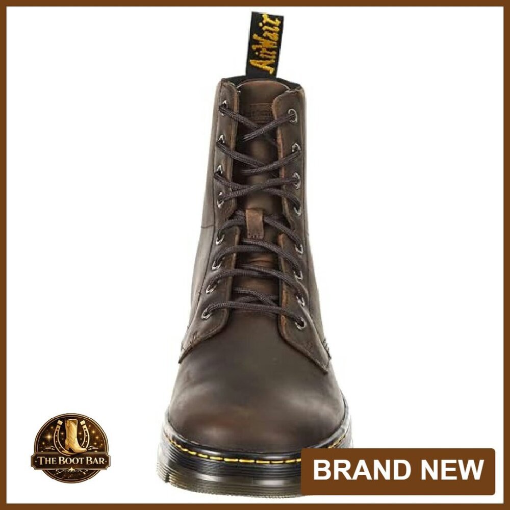 Leather Ankle Boots Unisex Rugged Construction Durable Everyday Wear - Picture 3 of 8